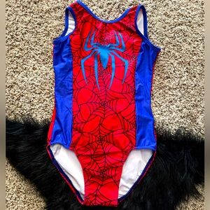 Spider-man gymnastics leotard